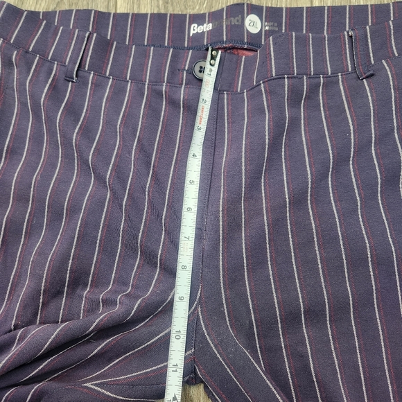 Betabrand W0076 Stripe Straight Leg Dress Yoga Pants 2XL - Picture 8 of 10